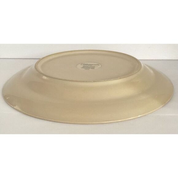 Pfaltzgraff Daisy Chain Deep Dish Dinner Plate 11" Cream Embossed Set Of 2 - Picture 5 of 8